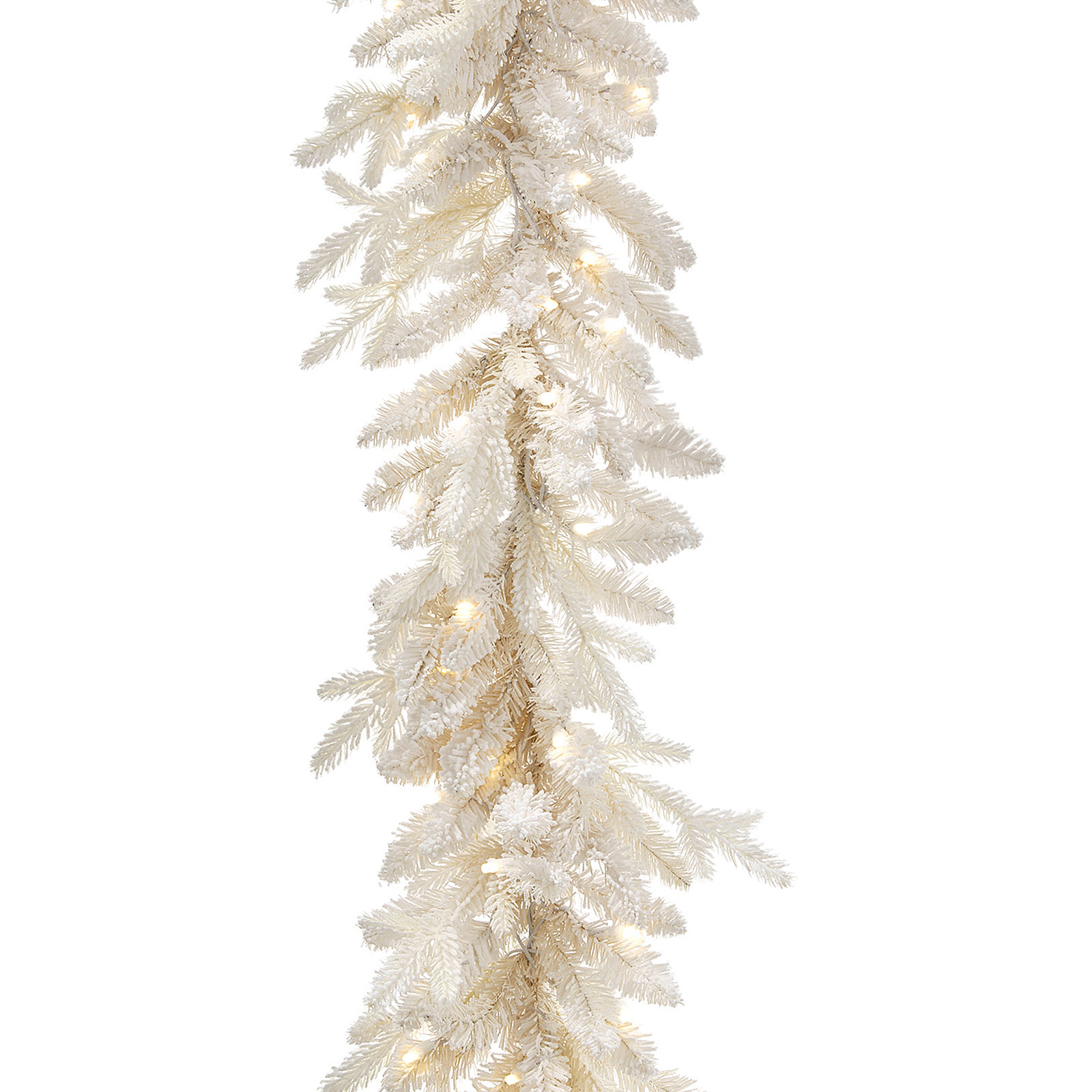60" Led Cream Bavarian Spruce Garland 40L 14"D 200T