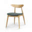 Ensemble de chaises de salle à manger rétro en bois d'hévéa avec dossier ergonomique, ensemble de 2-246809118