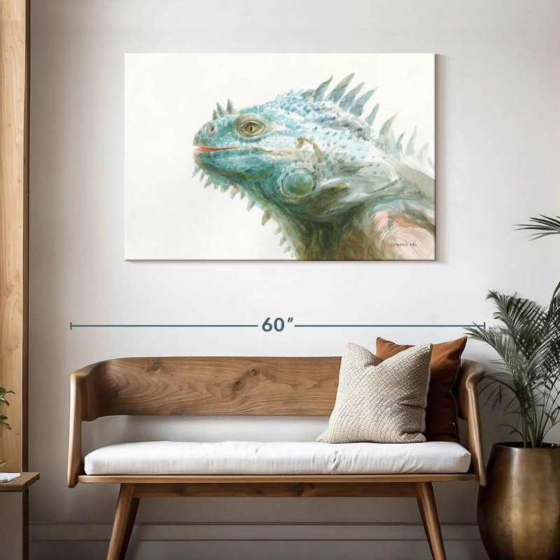 Iguane tropical Brampt, H 30 po x l 45 po