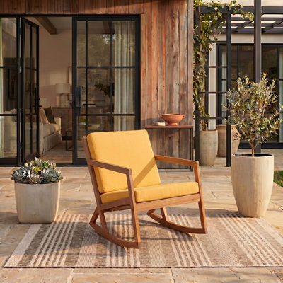 Chaise berçante de patio Cormach Mathew