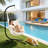 Outdoor Metal Hammock Stand with 350-pound Load Capacity