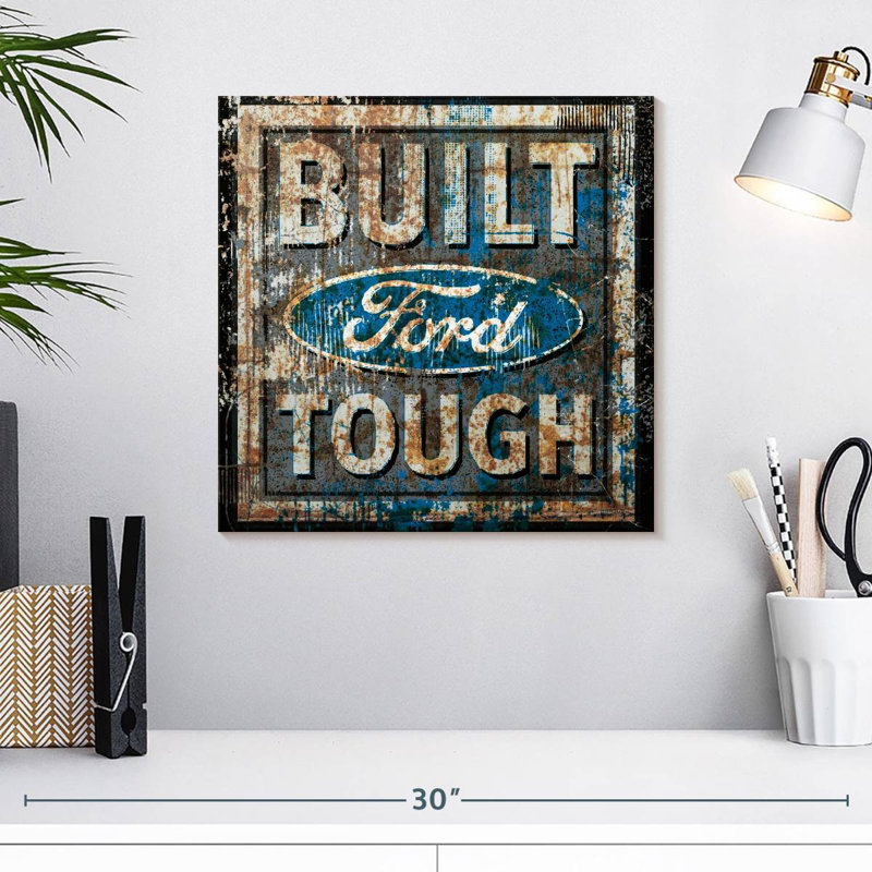 Plaque murale Kickelige Old Ford, H 16 po x l 16 po