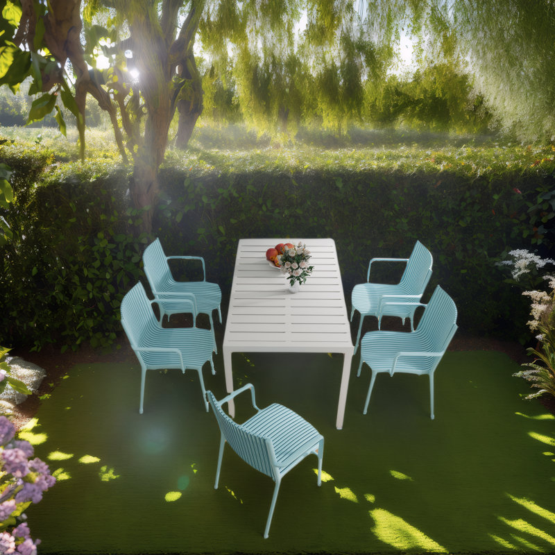 Ensemble de 4 chaises empilables toutes saisons - Chaises longues en polypropylène pour la piscine, le patio, le restaurant et l'intérieur