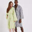 Genova Cotton Gender Neutral Mid-Calf Bathrobe with Pockets and Hood-1437022975