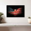 Impression sur toile American Eagle and Flag-92519424