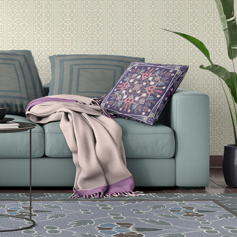 Coussin 18 po x 18 po, Mauve soufflé