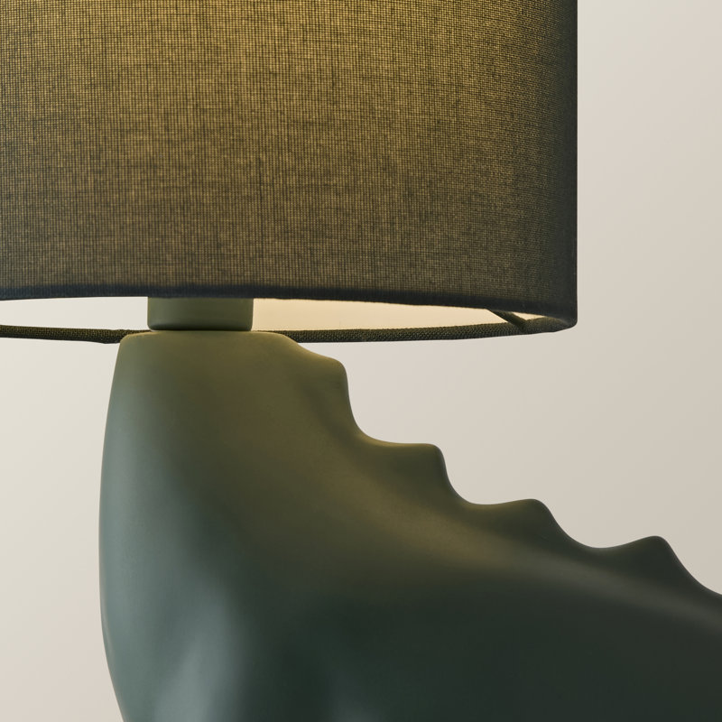 Carlette Ceramic Novelty Lamp, Green
