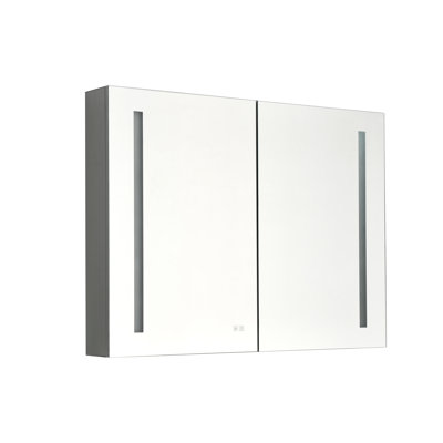 Led Medicine Cabinet, Defogging Optionality Option, 3 - Level Brightness Setting Optionality, 3000K 6000K Color Spectrum Range Smart Memory Feature Option Capability, Setting, Spectrum, Copper Silver