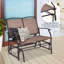 Chaise berçante d'extérieur en acier Gries-98652455