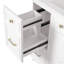 Meuble-lavabo de 36 po avec lavabo en céramique, tiroirs standard et double couche, portes à fermeture en douceur, tablettes réglables, armoire de rangement moderne pour petites et moyennes salles de bain-117021160