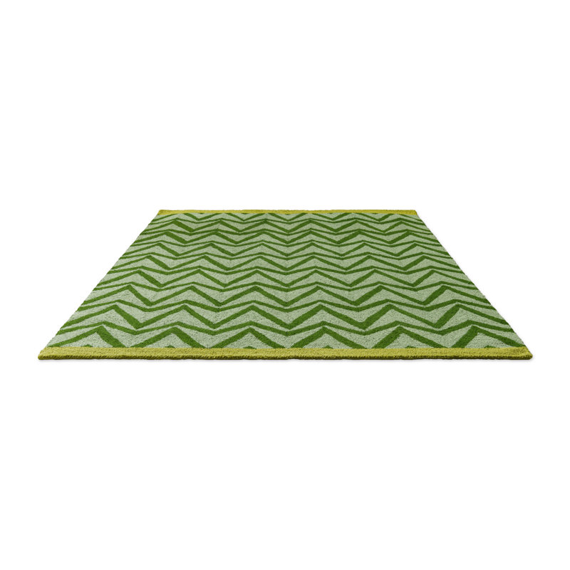 Tapis Dhurrie, Rectangle 4 pi 7 po x 6 pi 6 po