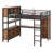 Space-Saving Loft Bed Featuring Built-In Closet, Study Desk, And Organizational Cubes-355923957