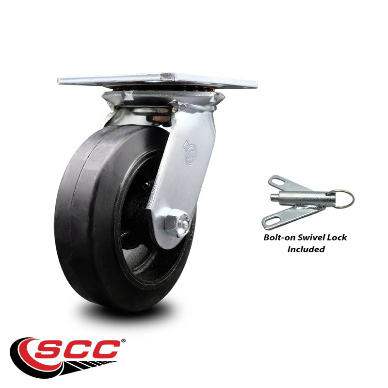 Rubber on Steel Caster