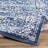 DeSoto Power Loom Oriental Navy/Denim Rug-106254189