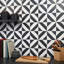 Cleopatra 12x12 Diagonal Polished Encaustic Look Marble Mosaic Tile-1252971772