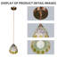 Lustre de style bord de mer à 1 lumière avec lumière Boho