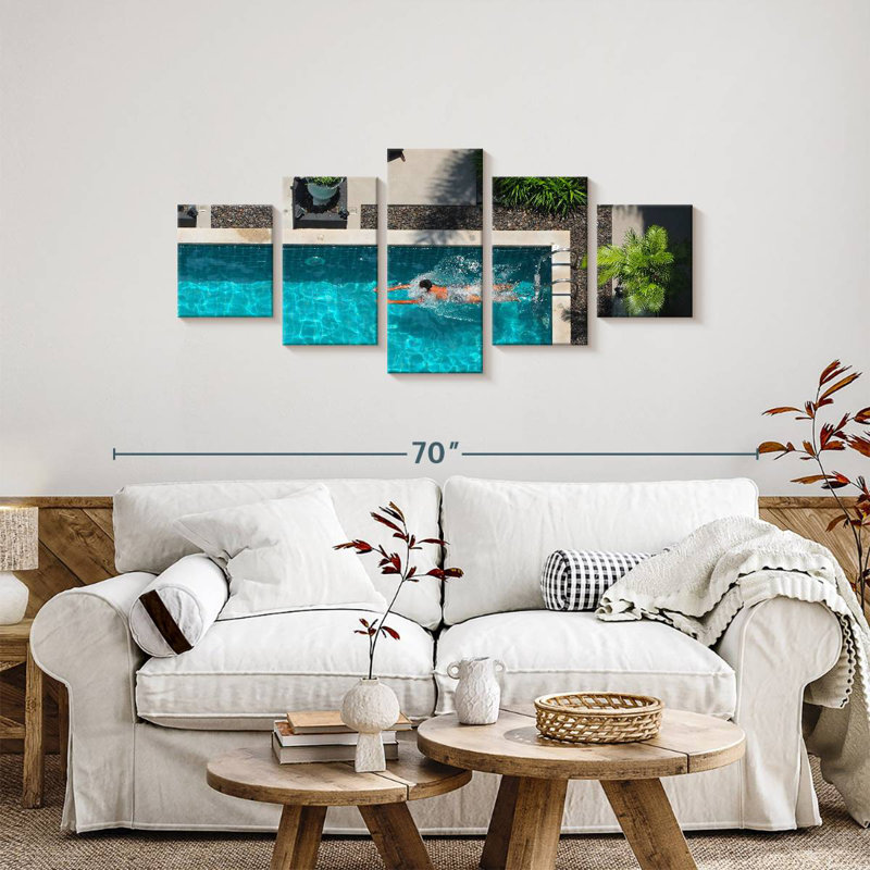Piscine extérieure, H 24 po x l 55 po