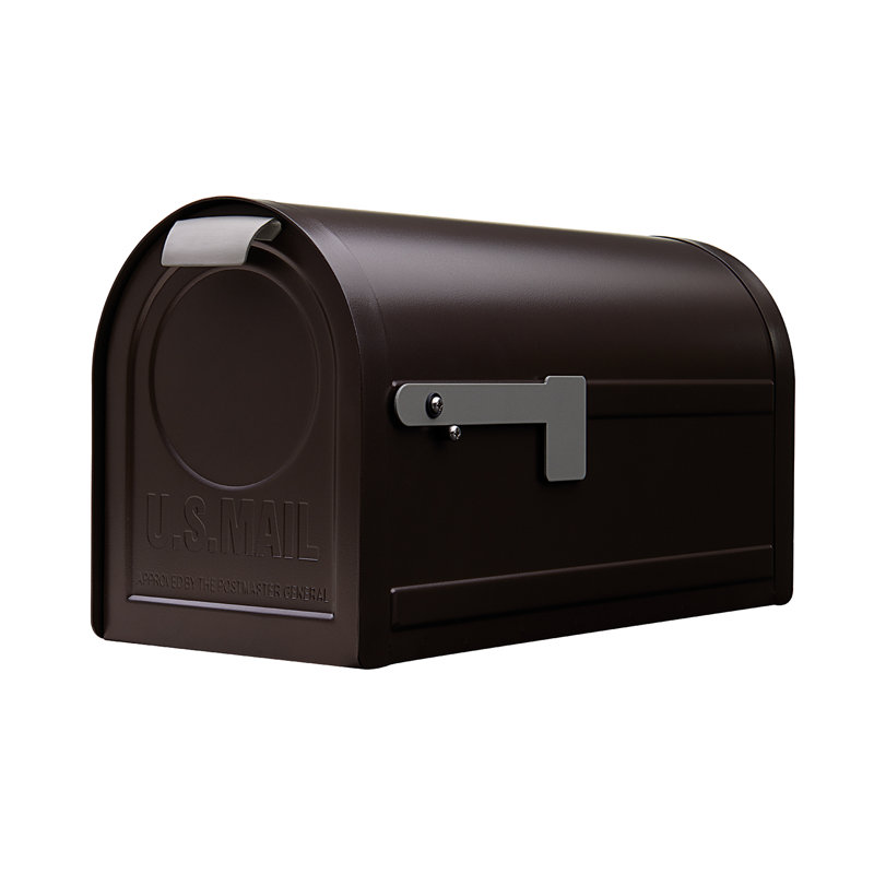 Northpointe Large, Steel Post Mount Mailbox, Venetian Bronze Northpointe Large, Steel Post Mount Mailbox, Venetian Bronze