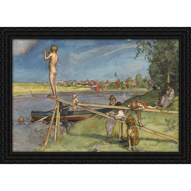 A Pleasant Bathing-Place, 23" H x 32" W
