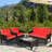 Gullo 4 - Person Patio Conversation Set with Cushions-31588956