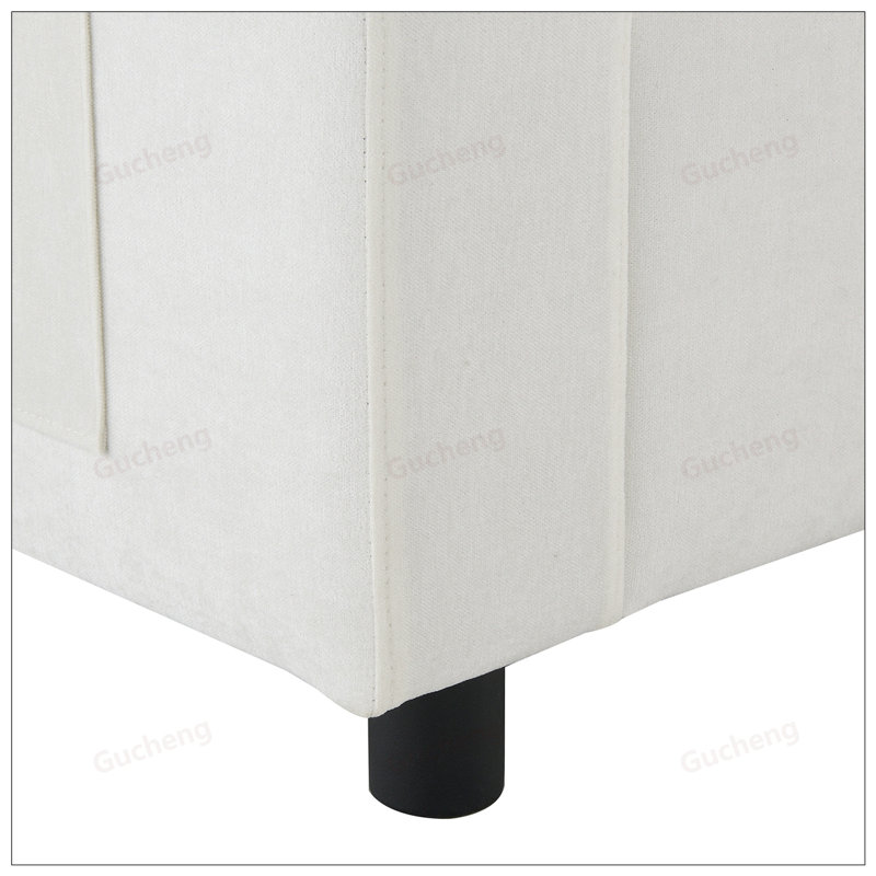 Canapé modulaire Chenille, Blanc