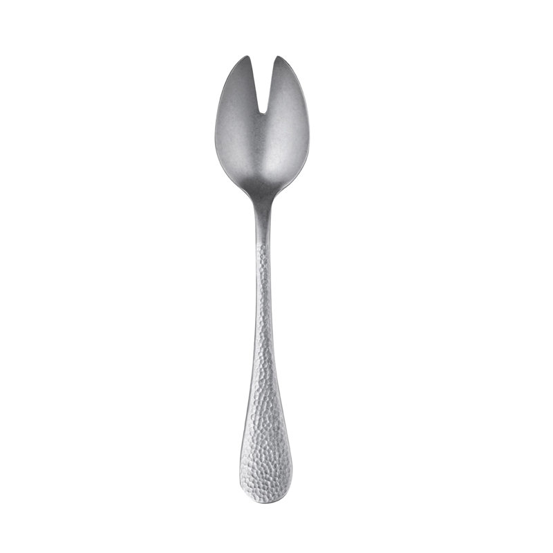 Epoque Stainless Steel Salad Servers, Pewter Silver