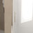 Pivot Shower Door, Brushed Nickel Aluminum Frame, Half Frame ,1/4"(6Mm) Tempered Glass Explosion Proof Film-121059793