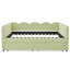 Grand lit de jour en vichy confortable avec deux tiroirs de rangement, port USB et adorable tissu en forme de vague-1079445665-1079445671