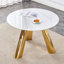 Table luxueuse en pierre frittée 42 "