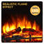 Larry Castleton Fires & Fireplaces 101 cm W White Electric Fireplace with 6824.28 BTU