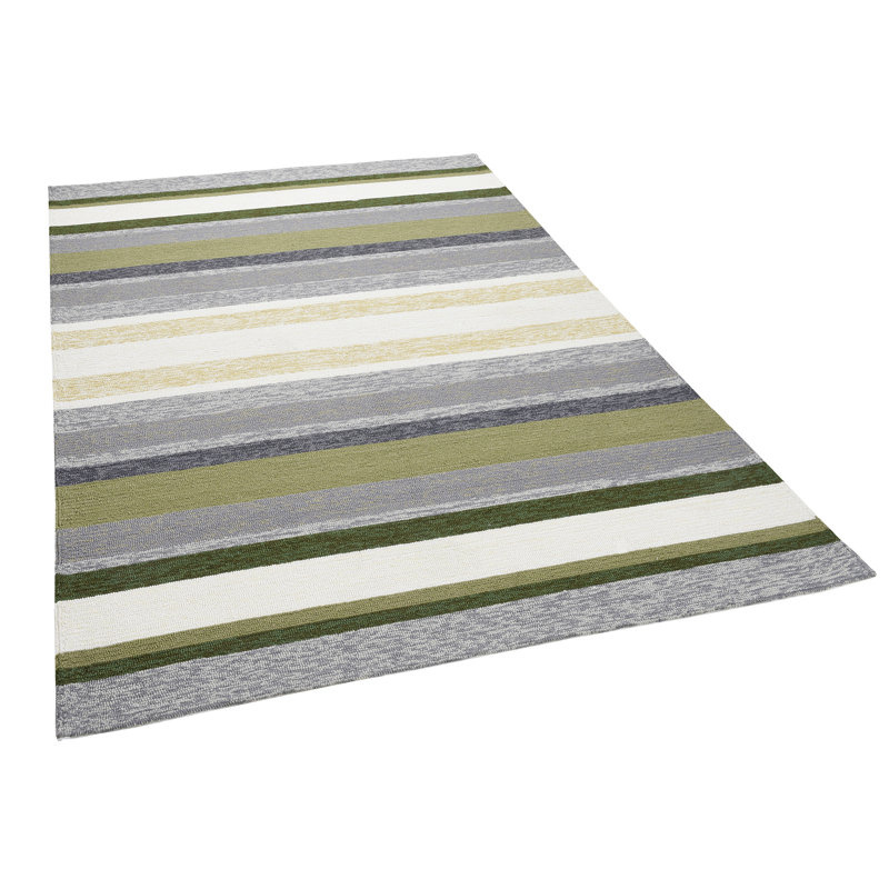 Rosetta Striped Hand Woven Indoor / Outdoor Area Rug, Rectangular 120 x 180cm