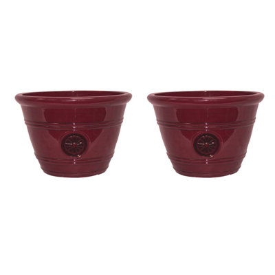 15.25" Modesto Resin Planter (2 Pack)