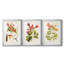 Fleurs tropicales de trompette I - impression encadrée sur mesure de qualité supérieure - 3 pièces-1792987733-1792987734