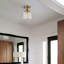 Plafonnier moderne en laiton