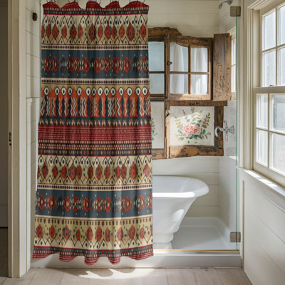 Boho Petals - Rideau de douche Premium