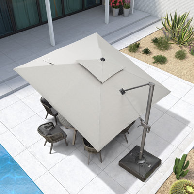 Parasol carré en tissu écologique 10 pi Karnesha