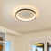 Deontee Modern Dimmable LED Flush Mount Ceiling Light with Remote Control