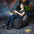 Pixel Gamer Bean Bag Chair - Game Room/Home Theater Bean Bag Chair, Premium Vinyl - Dark Denim-20451918