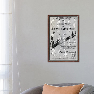 1912 La Vie Parisienne Magazine Advert 1 Piece Wall Art on Canvas
