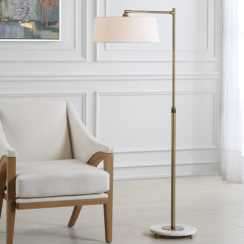 Lampe sur pied en laiton Lavel