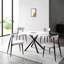 Ensemble de 2 chaises de salle à manger modernes gris clair avec dossier incurvé et structure en métal, sièges de cuisine ou de salon élégants