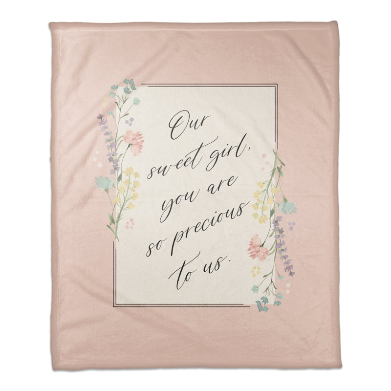 Jeté Script Florals Precious to Us