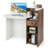 Front Reception Counter Desk Checkout Office Desk With Open Shelf & Lockable Drawer-1171221987