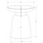 Table d'appoint moderne en métal blanc - Tambour, bout, table de chevet, 20 po x 20 po x 22 po, pour espace de vie, hauteur de 22 po, table de chevet pour chambre à coucher et pièce