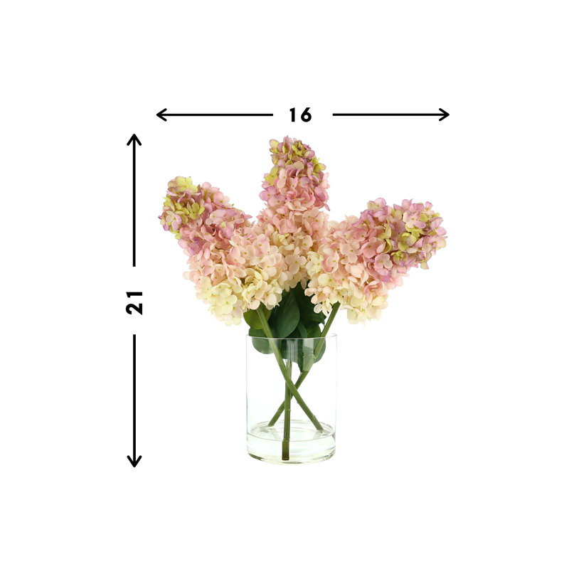 Luxe Cone Hydrangea Arrangement, Pink