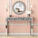 Mirrored Console Table With Round Crystal Wall Mirror