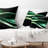Glittering Green Pattern - Abstract Printed Pillow