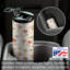 17 oz. Highland Home Verre en acier inoxydable avec couvercle