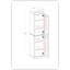 Jaylena 100% Solid Wood 16.5" Pantry Cabinet with Clear Glass Doors and Adjustable Shelves-743490905