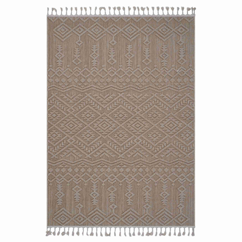 Tapis contemporain contemporain, Rectangle 4 pi x 6 pi 2 po
